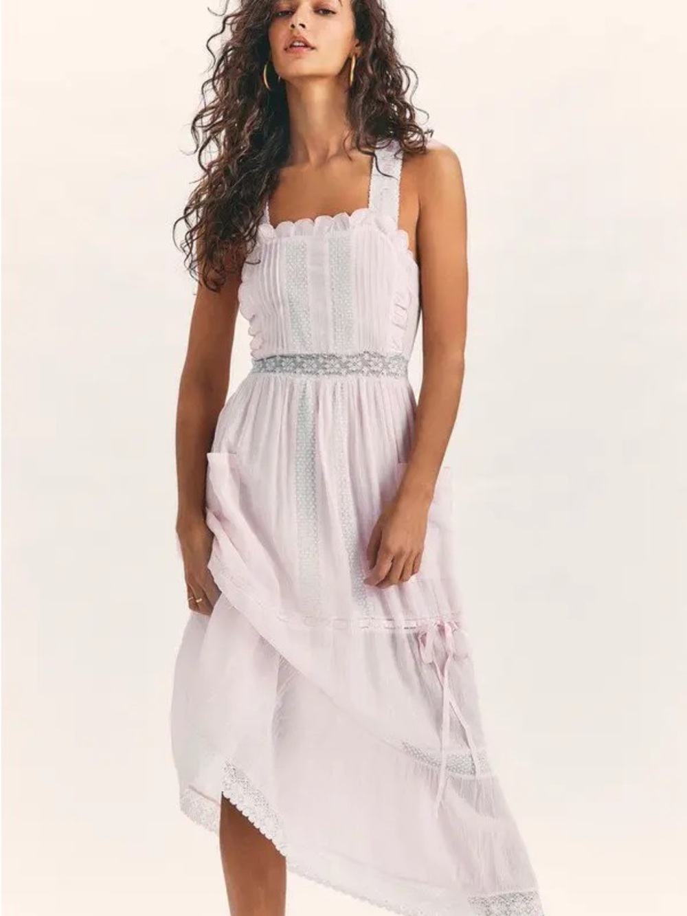 Loveshackfancy Raven Pinafore Dress